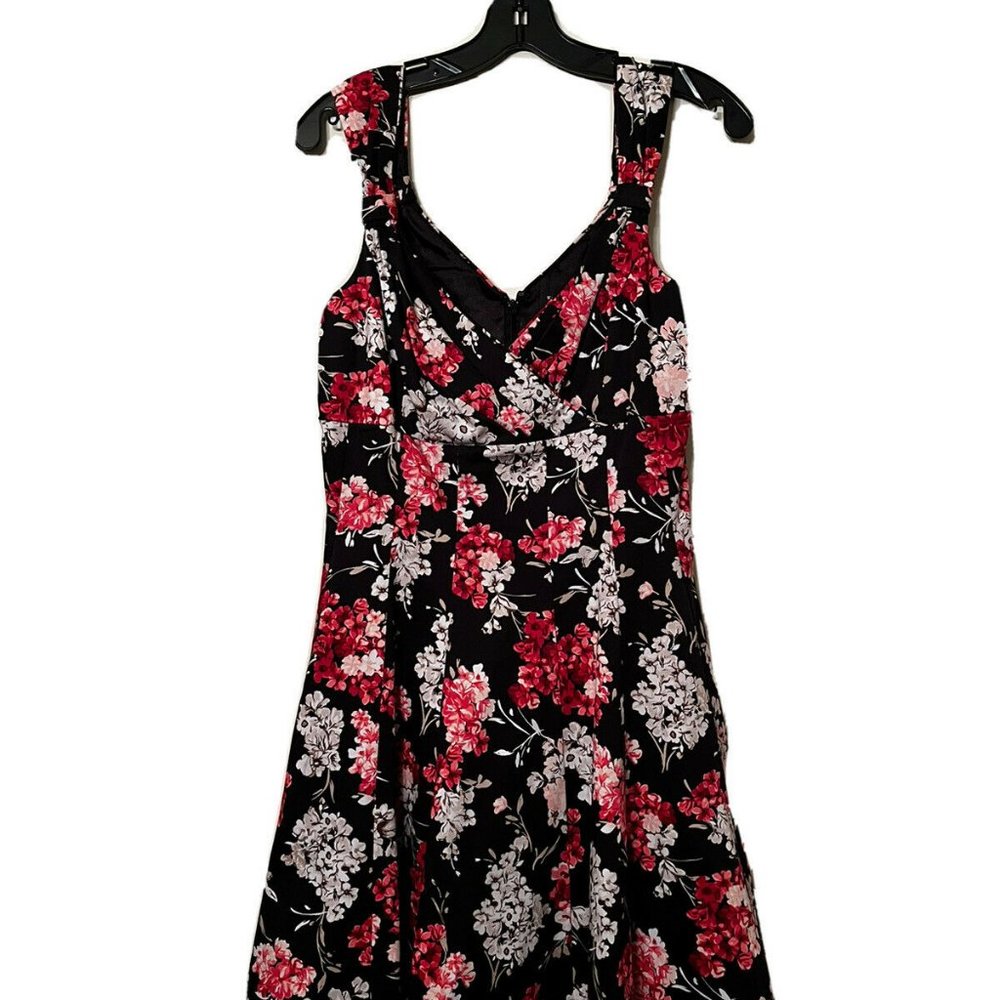 White House Black Market Womens Size 8 Floral A Line Dress